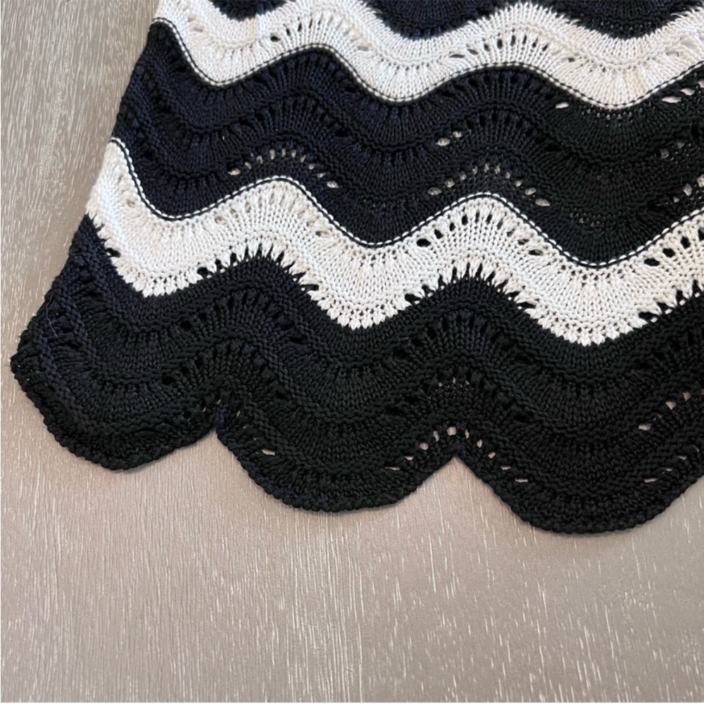 NWT Balboa Cover-Up Shorts Beach Riot Crotchet Black & White - Picture 6 of 7